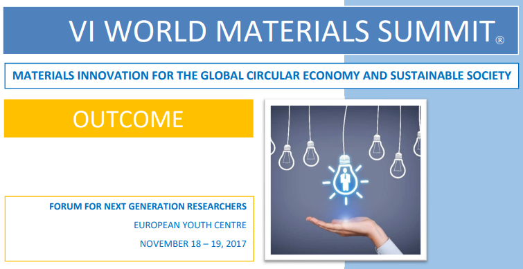 image: Outcomes of the 'VI World Materials Summit'