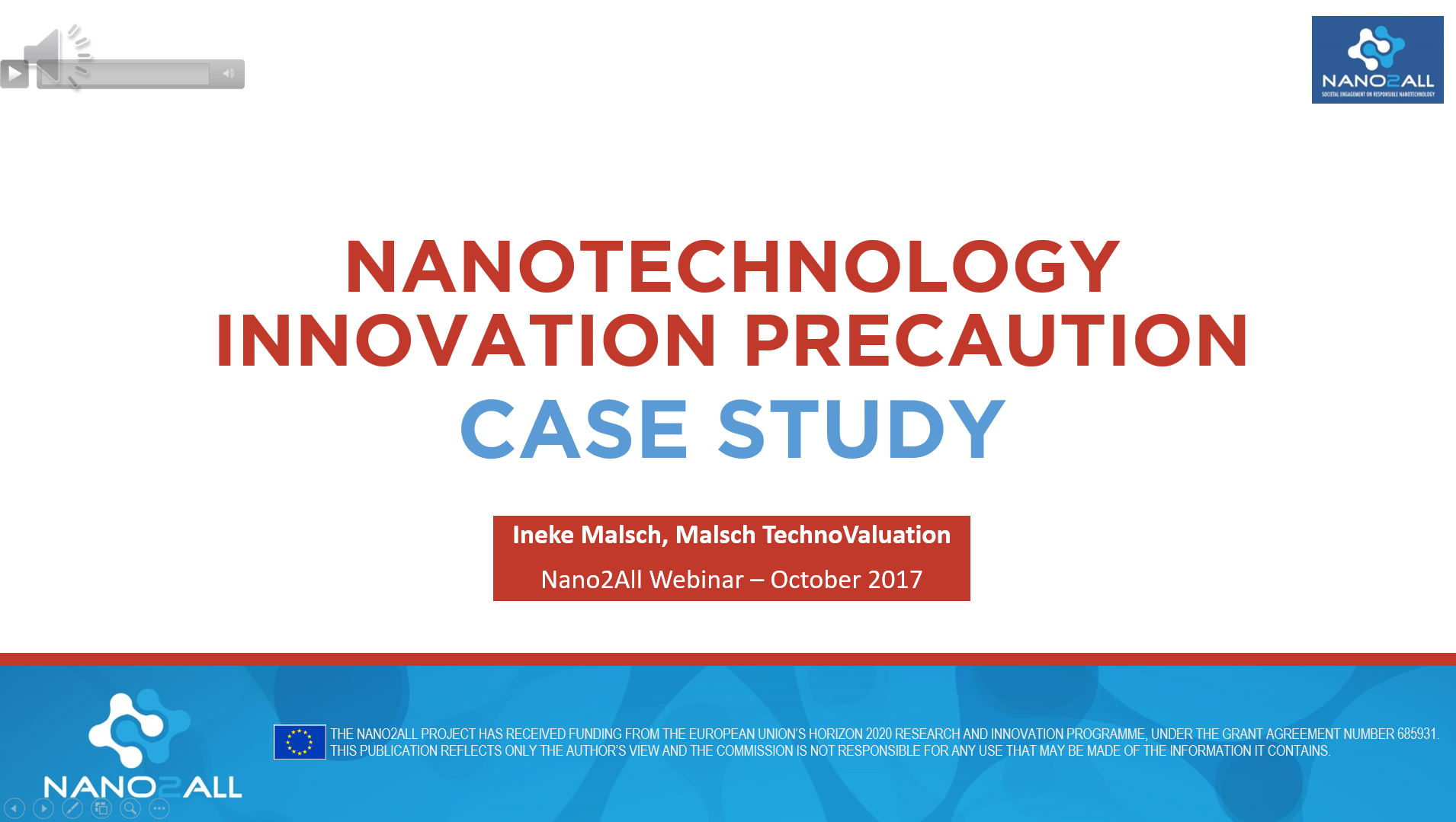 image: Nano2All webinar - (Nanotechnology Innovation Precaution)